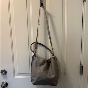 Ted Baker London Gray Leather Tote